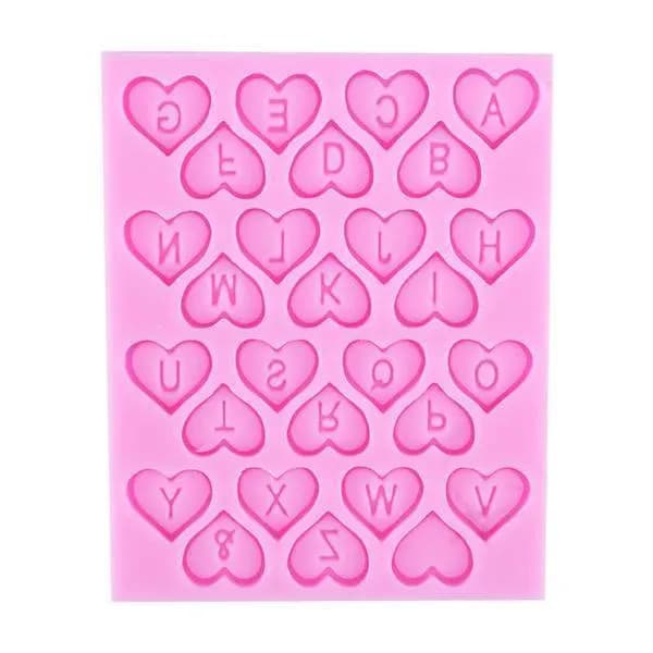 ECT 1072 Heart Alphabet mold