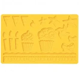 ECT 1087 Cupcakes candles Stars Mold