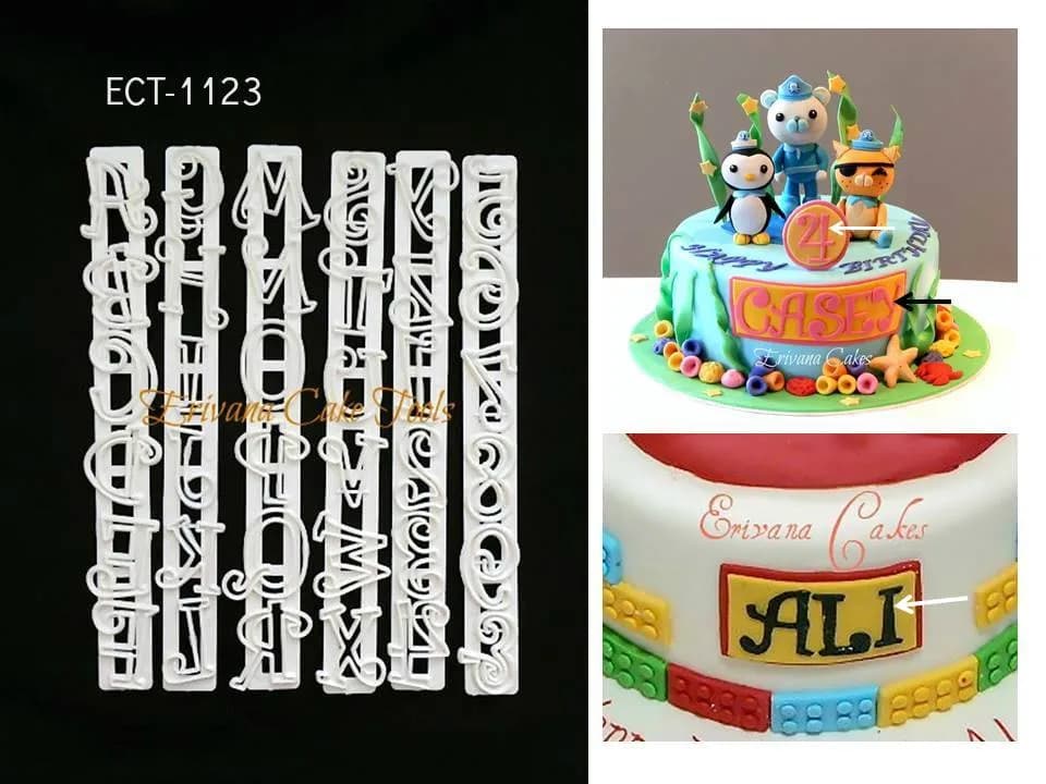 ECT 1123 Funky Alphabet & Number Cutter Set image 1