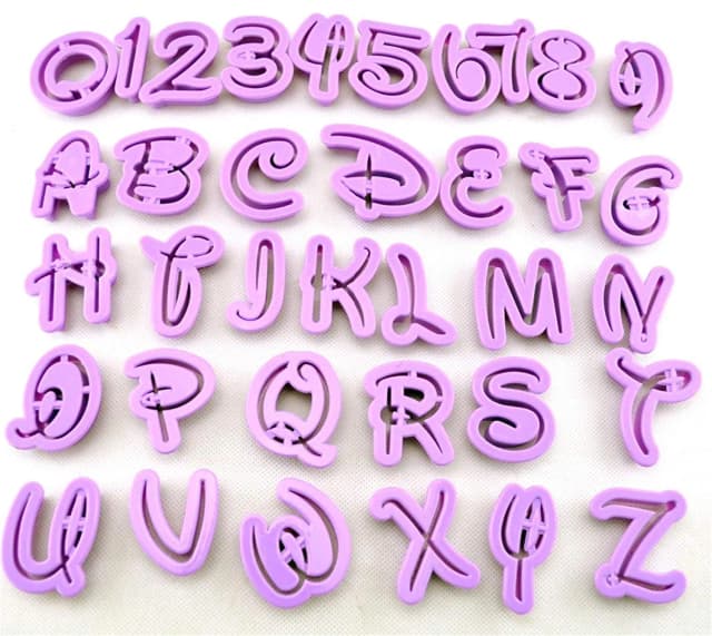 ECT 1124 Disney Alphabet and Number Cutter Set