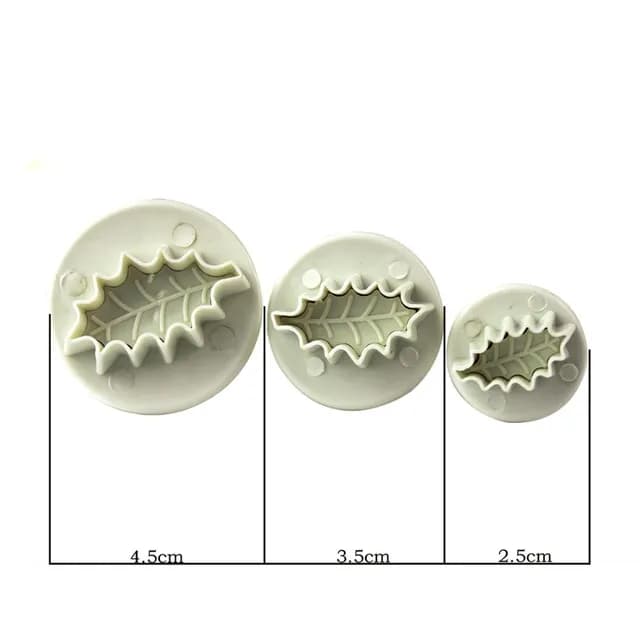 ECT 1274 Holly leaves cutter set image 1