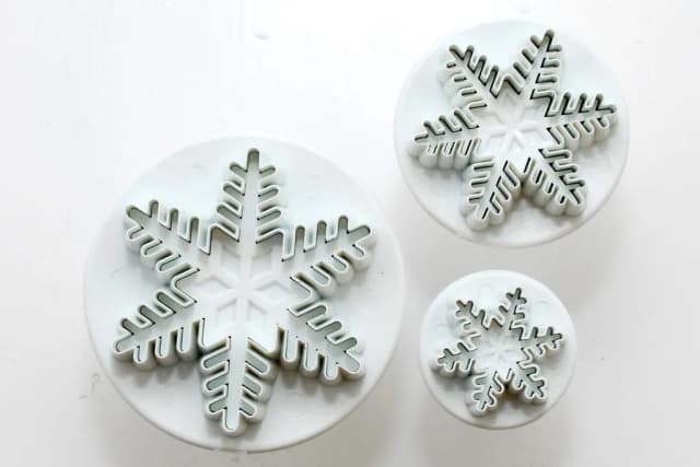 ECT 1276 3pcs Snowflakes Plunger Cutter Set