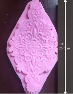 ECT 1521 Extra large Diamond lace mold thumbnail 1