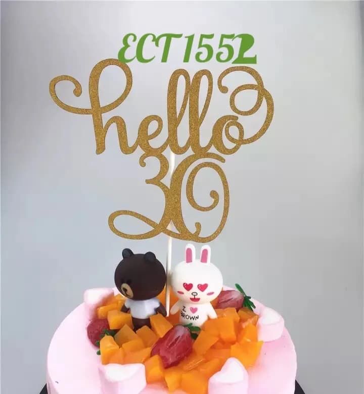 ECT 1552 Hello 30 Gold paper topper image 1