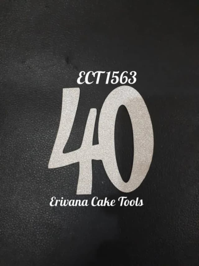ECT 1563 Number 40 Silver paper topper