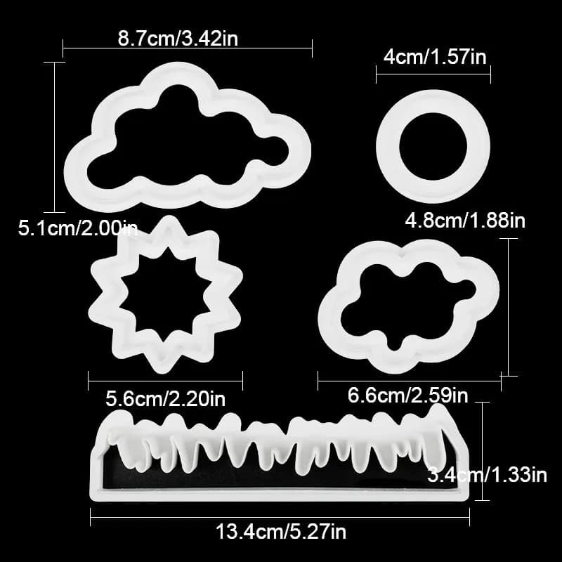 ECT 1579 Sun, Grass, Cloud cutter set image 1