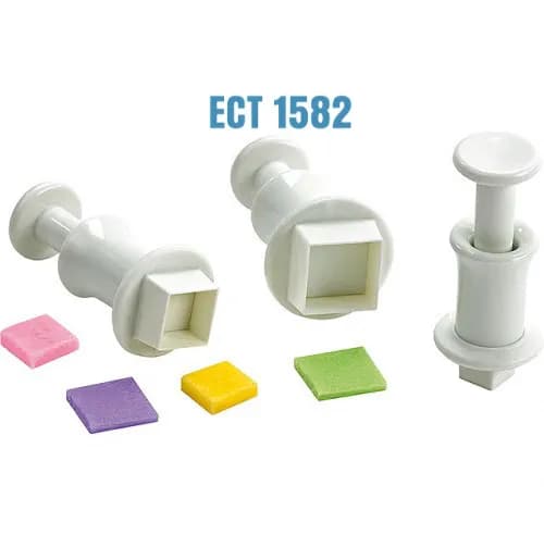 ECT 1582 3pcs square plunger cutter