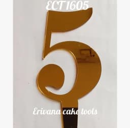 ECT 1605 Number 5 Mirror acrylic topper thumbnail 1