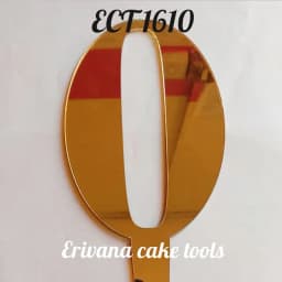 ECT 1610 Number 0 Acrylic number topper thumbnail 1