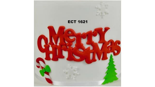 ECT 1621 Merry Christmas cutter