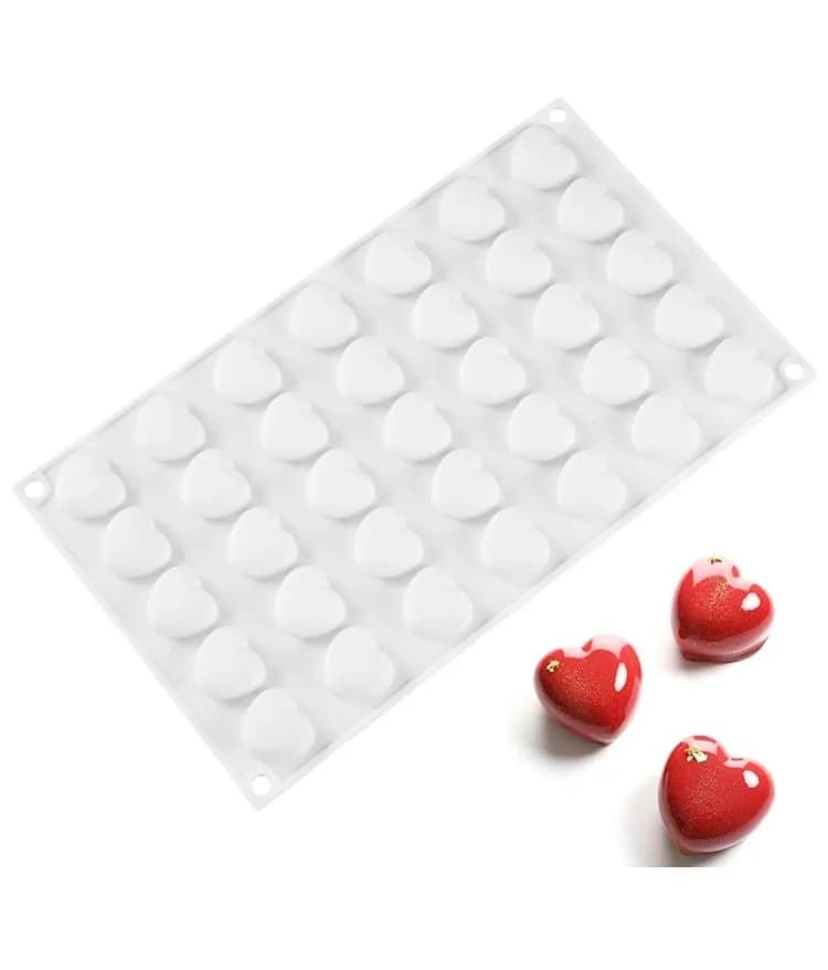 ECT 1639 35 cavity Heart Entremet mold image 1