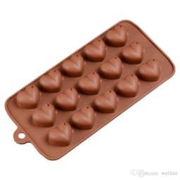ECT 1732 Dotted heart chocolate mold thumbnail 1