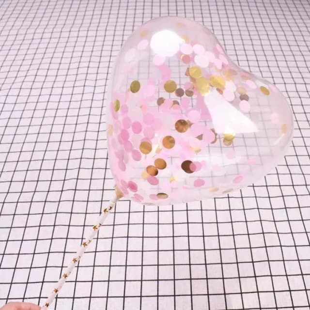 ECT 1762 5″ Heart Pink Gold Balloon