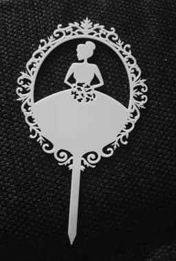 ECT 1792 Pretty Girl Cake Topper thumbnail 1