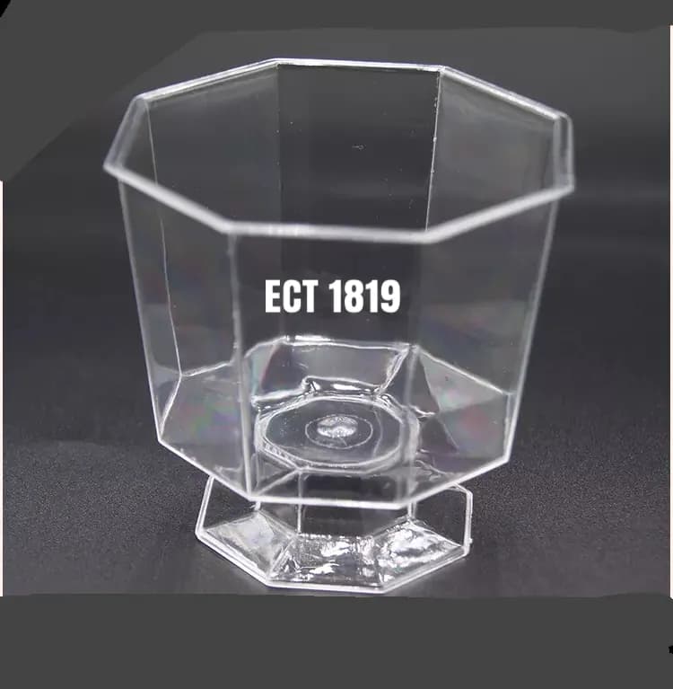ECT 1819 Octagon Pedestral Dessert cup 20pcs 125ml image 1
