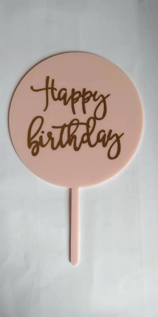 ECT 1846 Light Pink HBD Topper