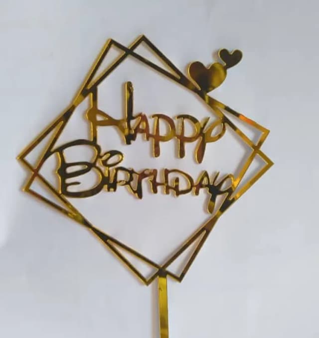ECT 1848 HBD Gold Topper