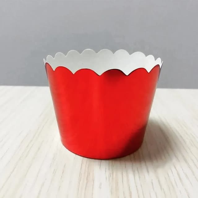 ECT 1856 Metallic Red cupcake cups 50pcs (small)