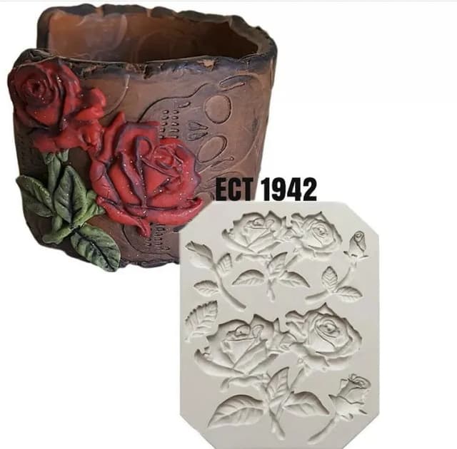 ECT 1942 Rose flower mold