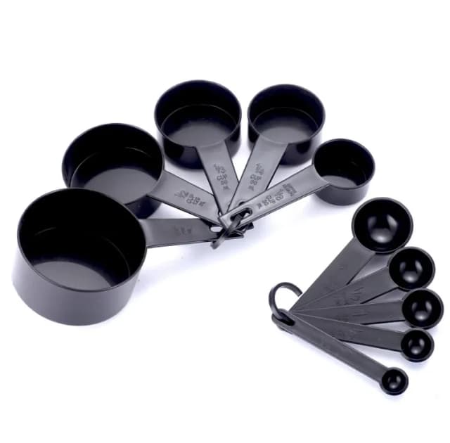 ECT 2343 BLACK Measuring cups and spoons 10pcs