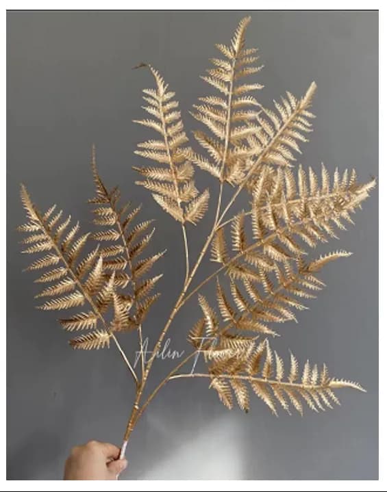 ECT 2707 Gold Fern leaves