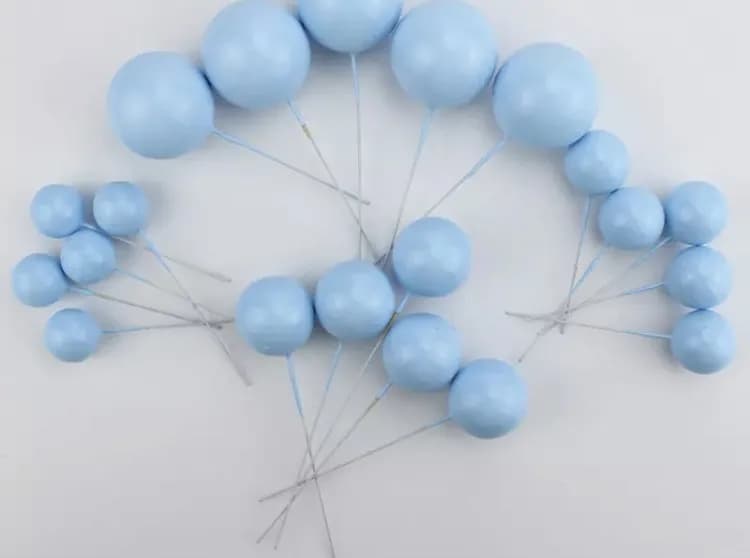 ECT 4359 20pcs Sky Blue ball topper image 1