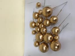 ECT 4365 20pcs Gold Ball Topper thumbnail 1