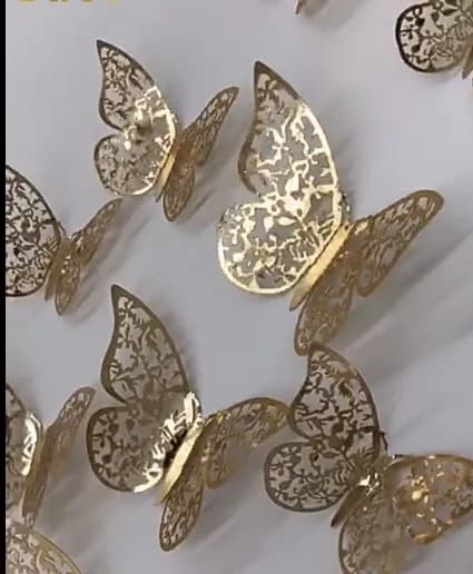 ECT 4924 GOLD butterfly 12pcs