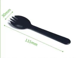ECT 5217 Black Spoon Fork  50pcs thumbnail 1